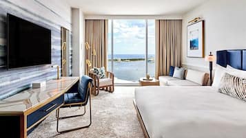 Premium bedding, pillowtop beds, in-room safe, desk