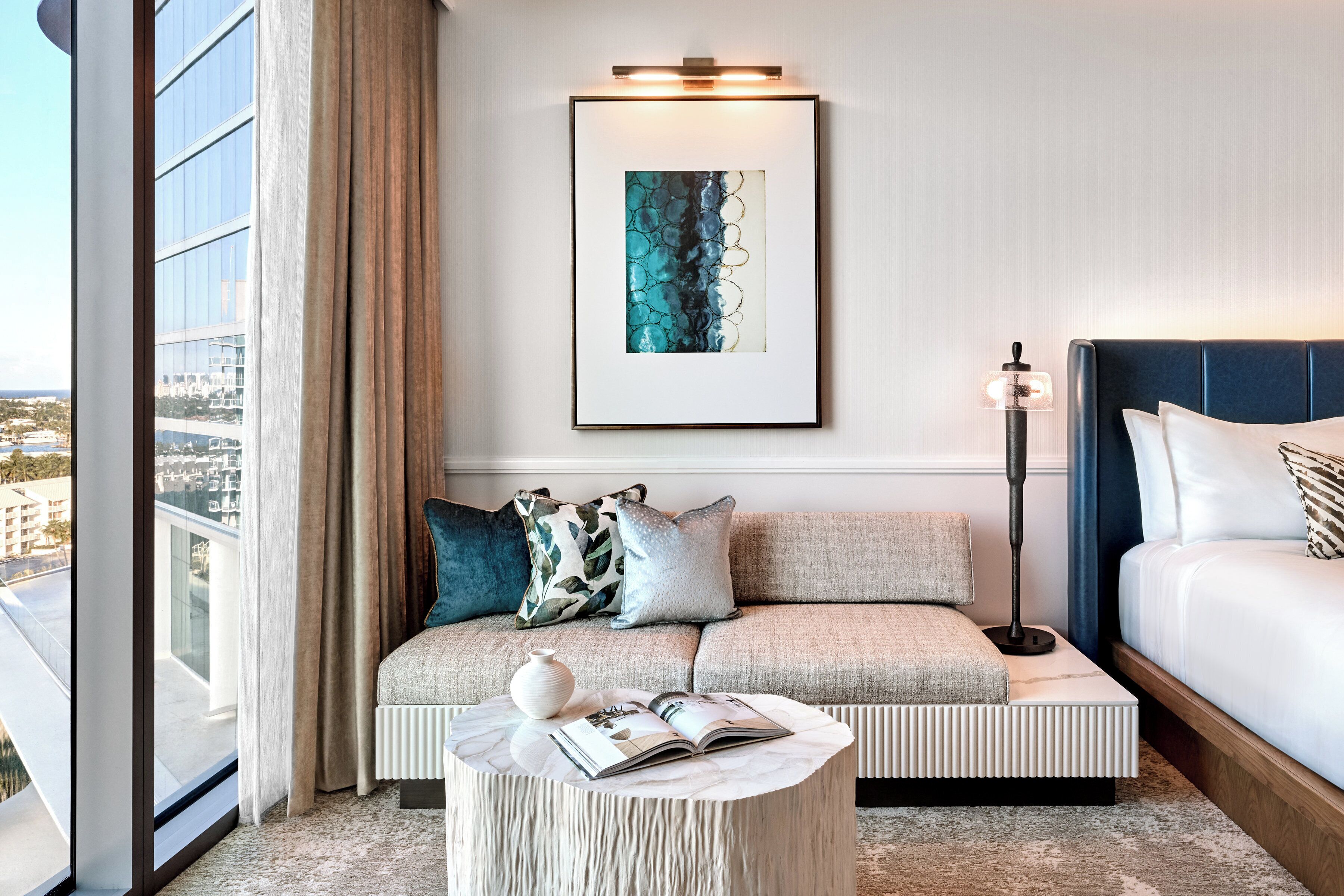 Camera Deluxe, 1 letto king | Area soggiorno