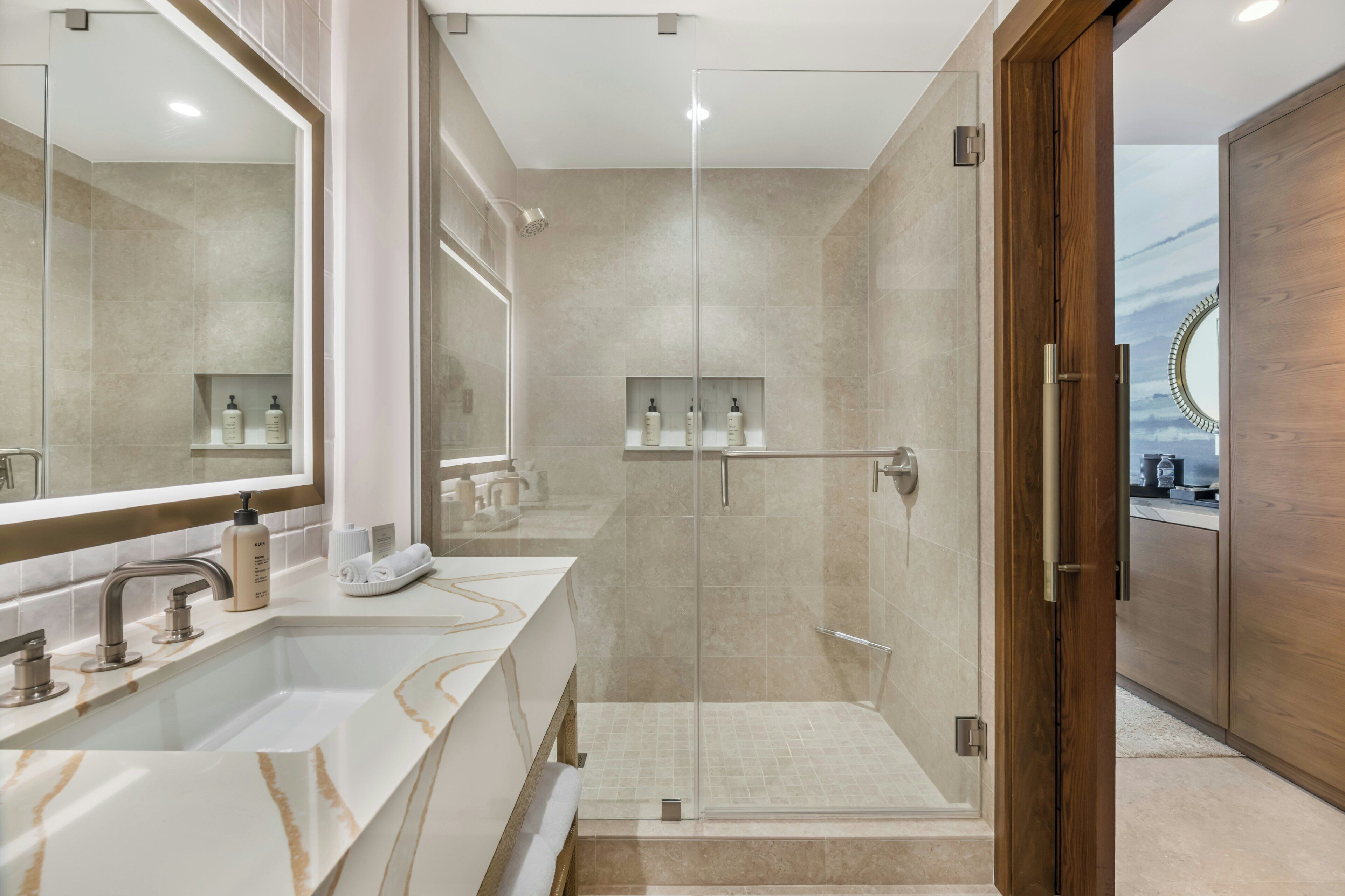 Premier Room, 2 Queen Beds | Bathroom shower