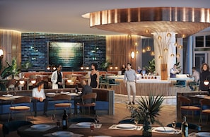 Petit déjeuner et dîner servis sur place, vue sur la mer