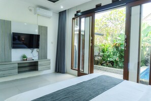 Villa, 3 chambres, piscine privée | Télévision