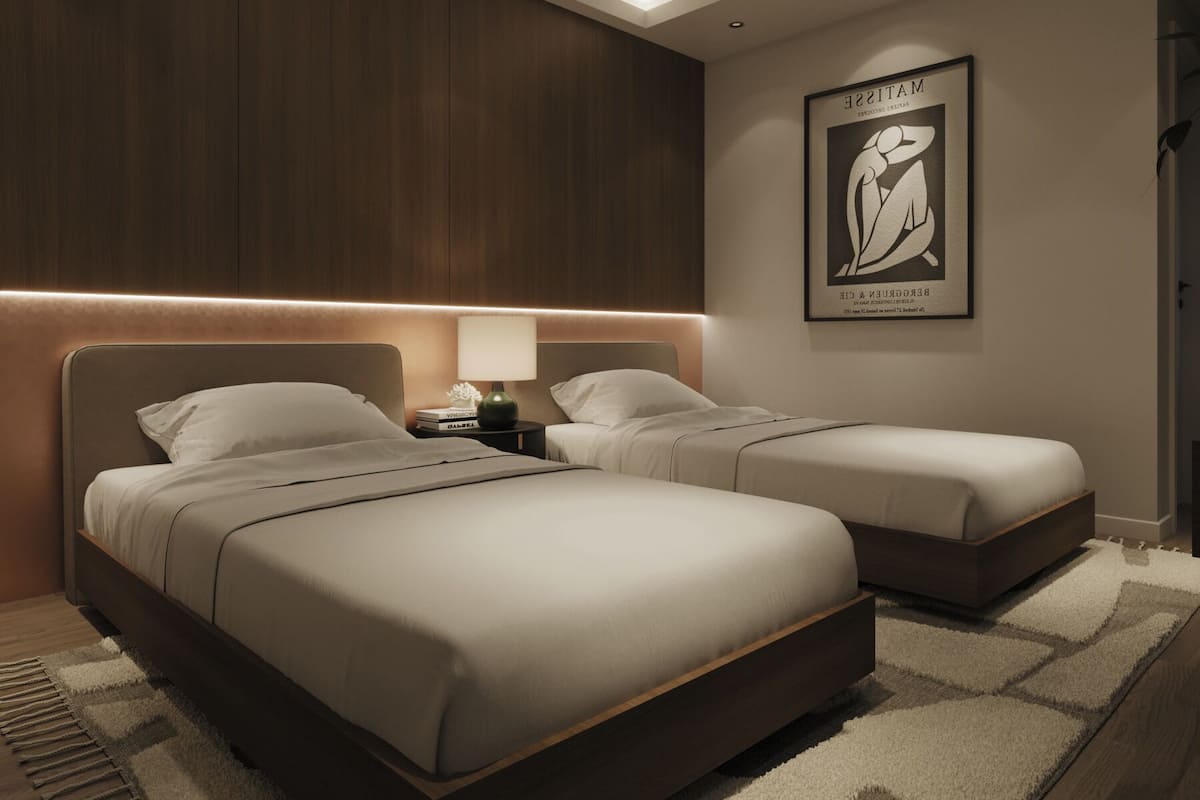 Chambre Deluxe avec lits jumeaux | Literie de qualité supérieure, minibar, coffres-forts dans les chambres