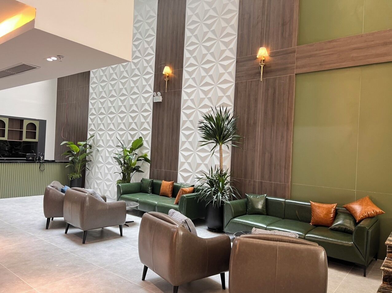 Sitteområde i lobbyen