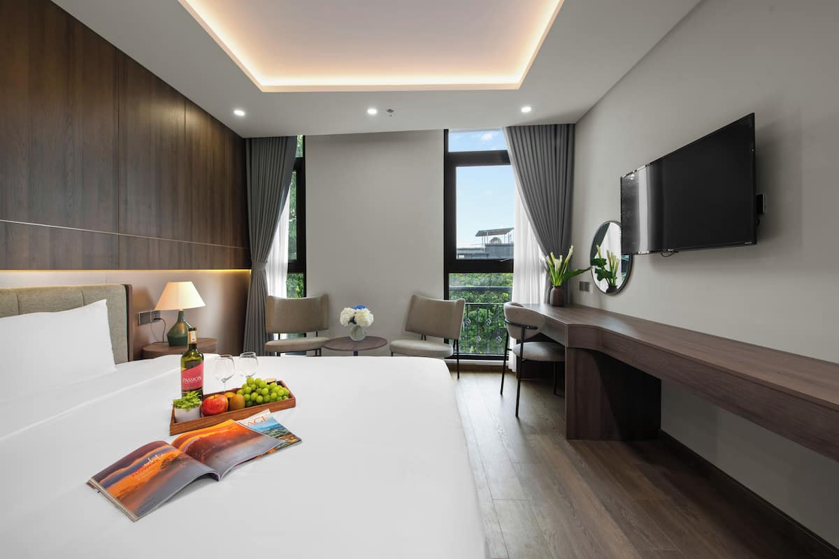 Phòng Executive, quang cảnh thành phố | Bộ đồ giường cao cấp, minibar, két bảo mật tại phòng, bàn