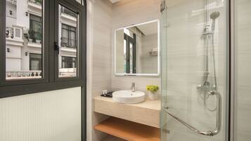 Suite, Balcony | Bathroom | Bathrobes, slippers