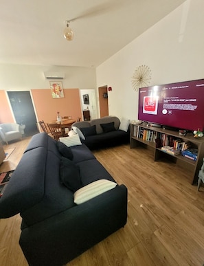 Smart TV, books, video library