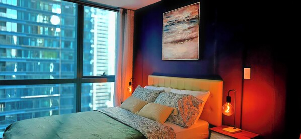 1 habitación, tabla de planchar con plancha, wifi y ropa de cama 