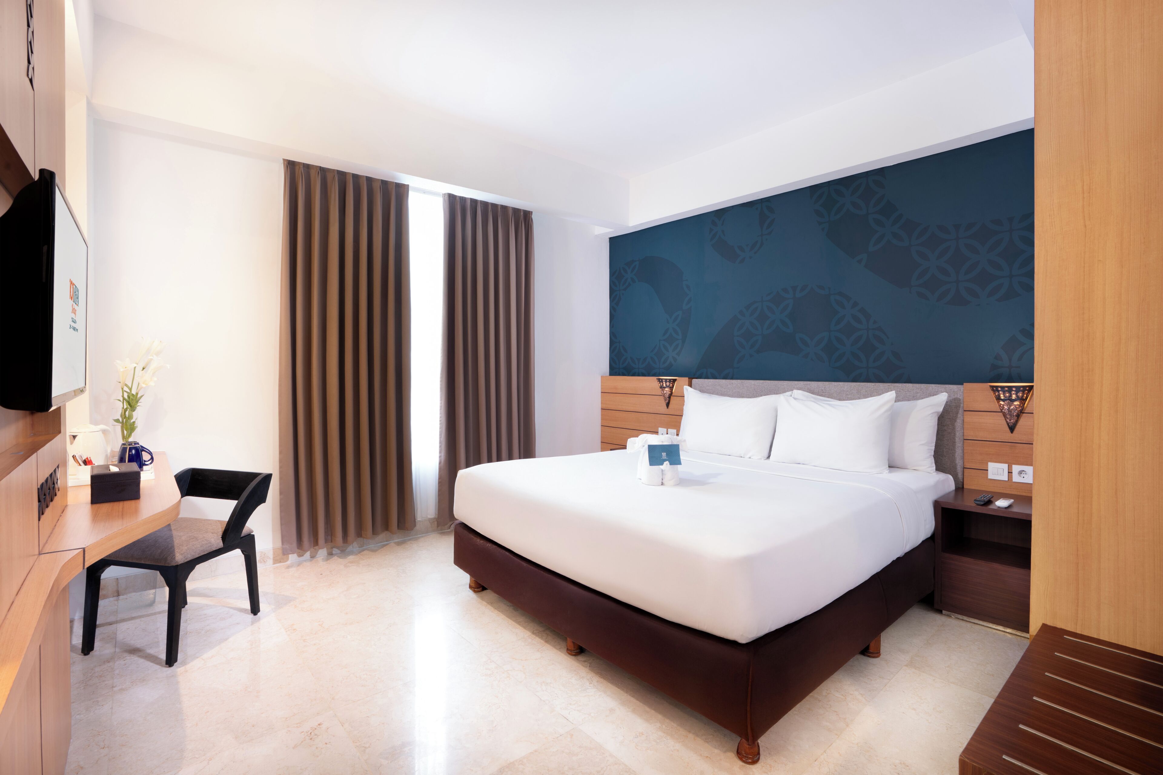 Habitación ejecutiva con 1 cama matrimonial o 2 individuales | Wifi gratis y ropa de cama 