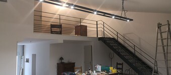 Renovated former barn View of Pyrenees, Canigou, Clape massif and garrigue