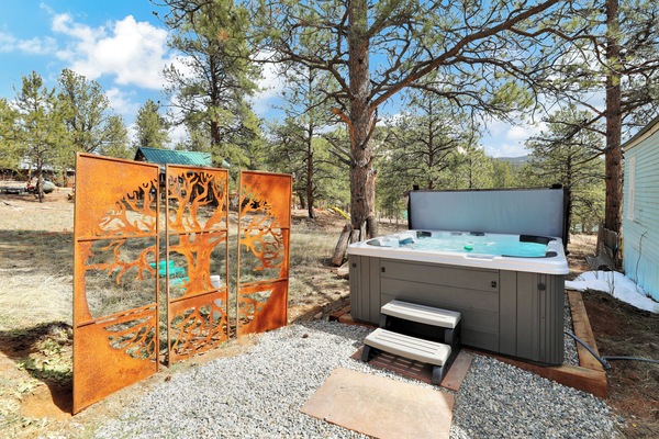 Refresh in the hot tub and soak in bright summer colors.