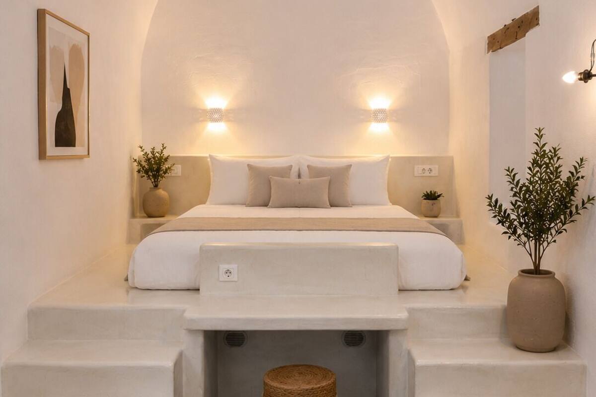 Family Cave Suite with Caldera View and Shared Pool | 객실 내 금고, 암막 커튼, 다리미/다리미판, 무료 WiFi