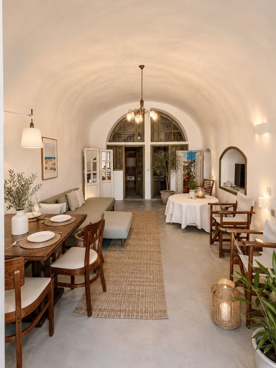 Family Cave Suite with Caldera View and Shared Pool | 起居区 | 打印机