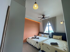 2 soverom, strykejern/-brett, wi-fi og sengetøy