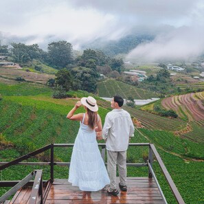 Uitzicht vanuit accommodatie