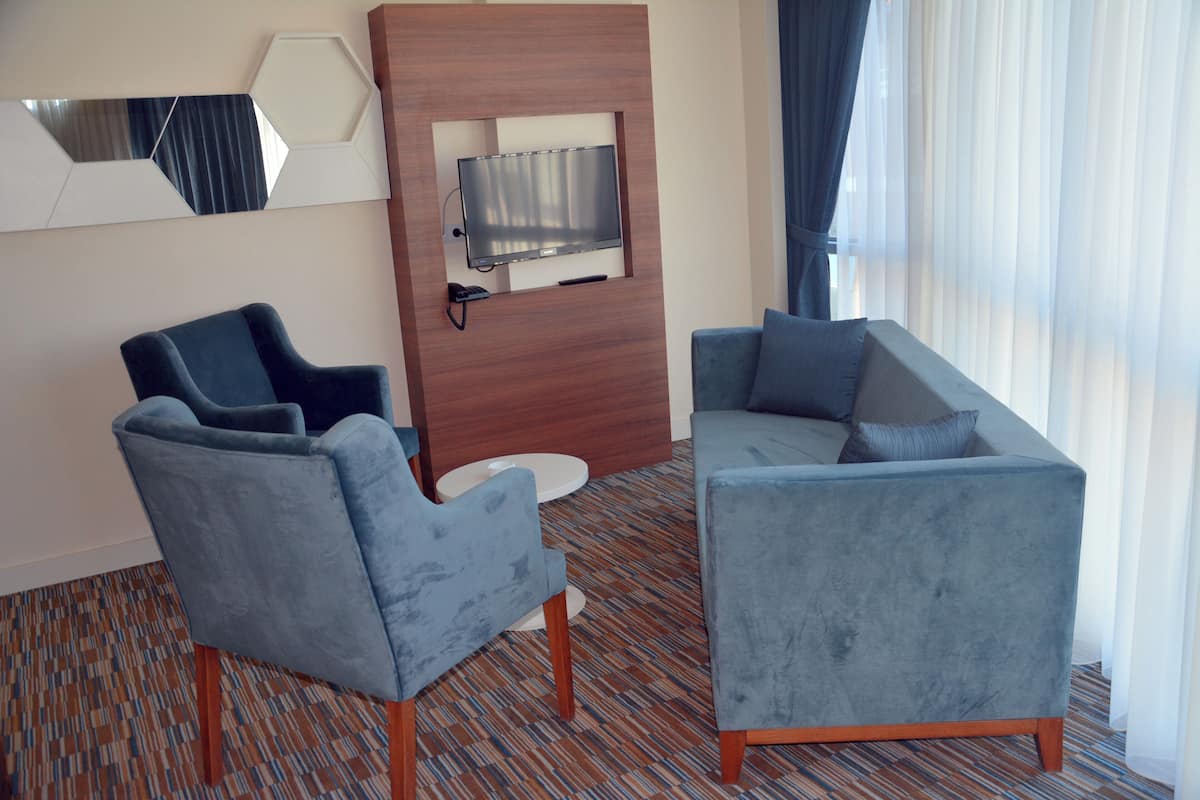 Deluxe Suite, City View | In-room safe, desk, laptop workspace, free WiFi
