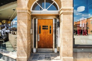 Exterior detail - The Leather Rose | King bed Historic Downtown Suite (Sheridan)