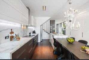 Microwave, oven, stovetop, dishwasher