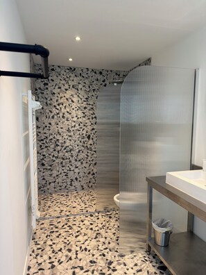 Towels, soap, toilet paper