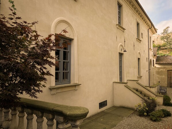 Façana frontal de l'allotjament