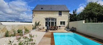 Encantadora Casa 6 Pers con Piscina Privada y Jardín, Avon-les-Roches