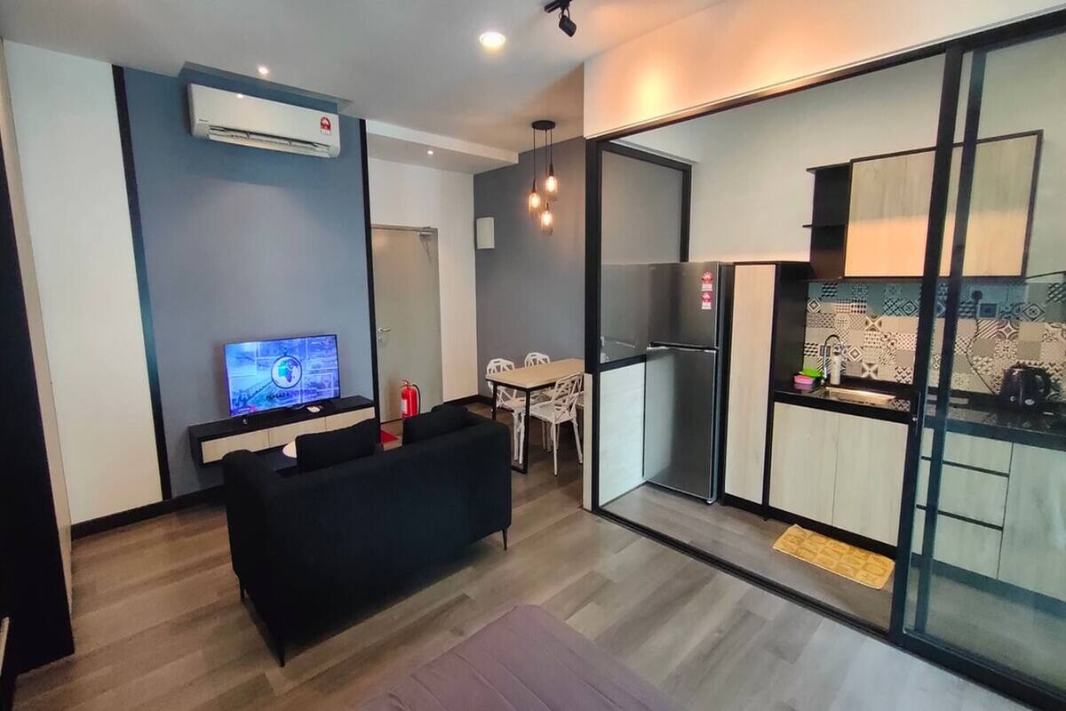 Superior Studio, 1 Katil Ratu (Queen), Balcony, City View | Ruang tamu