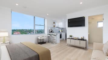 1 habitación y ropa de cama