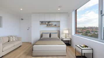 1 habitación y ropa de cama
