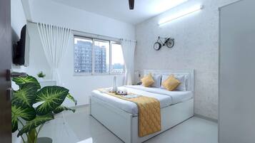 1 bedroom, desk, iron/ironing board, WiFi