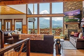 Smart TV, fireplace, video games, books