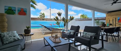 Appartement Deluxe, 2 chambres, patio, vue jardin | Terrasse/Patio