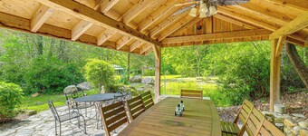 On-site Pond & Creek: Serene Cabin by Caesars Head