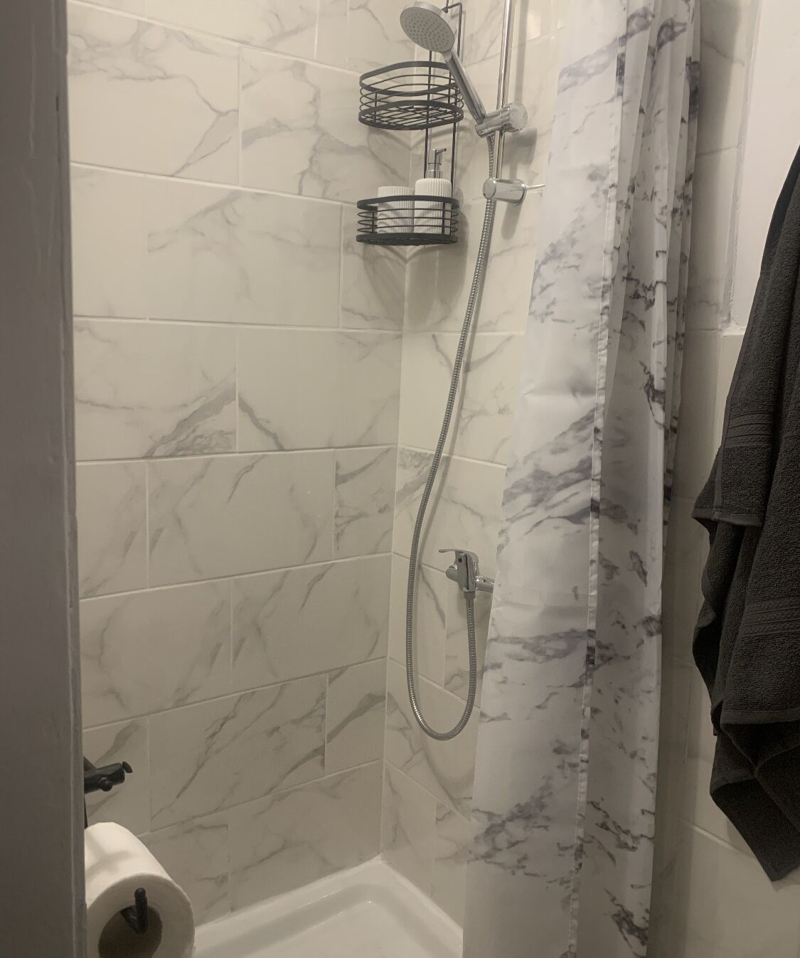Towels, soap, toilet paper