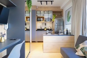 Apartment | Private kitchen - Piscina na cobertura e Academia  (Sao Paulo)