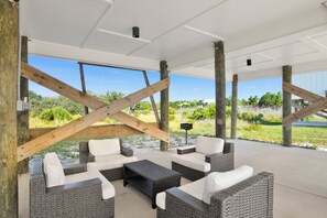 Terrace/patio - Pet Friendly | Coastal Retreat | Easy Beach Access (Fort Morgan)
