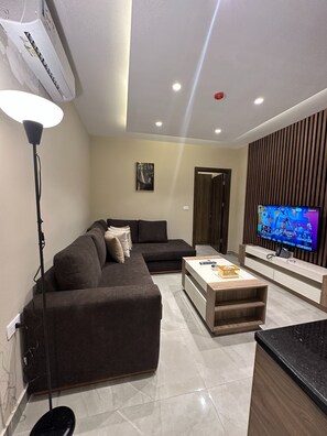 Appartement, 1 chambre, accessible aux personnes à mobilité réduite, fumeurs | Salle de séjour