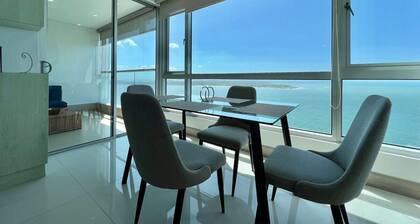 1-bedroom apartment Palmetto Sunset Ocean front Laguito Cartagena with WiFi, AC