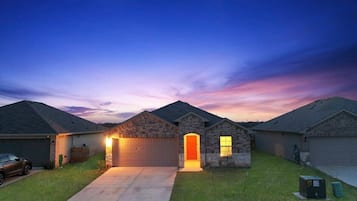 Front of property – evening/night