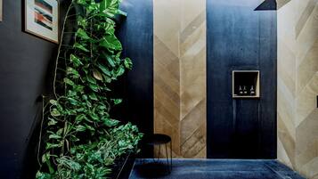 Eco-friendly toiletries, slippers