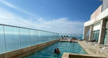 1-bedroom Palmetto Sunset Ocean Front Laguito Cartagena 2904 with AC, WiFi