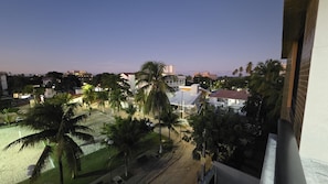 Vue sur la ville depuis l’hébergement