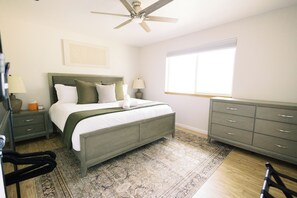 4 bedrooms, iron/ironing board, travel cot, free WiFi