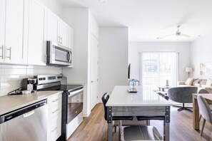 Fridge, dining tables - Landing | Chic 3BD, Gym (Davenport)