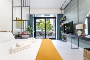 Bügeleisen/Bügelbrett, kostenloses WLAN, Bettwäsche