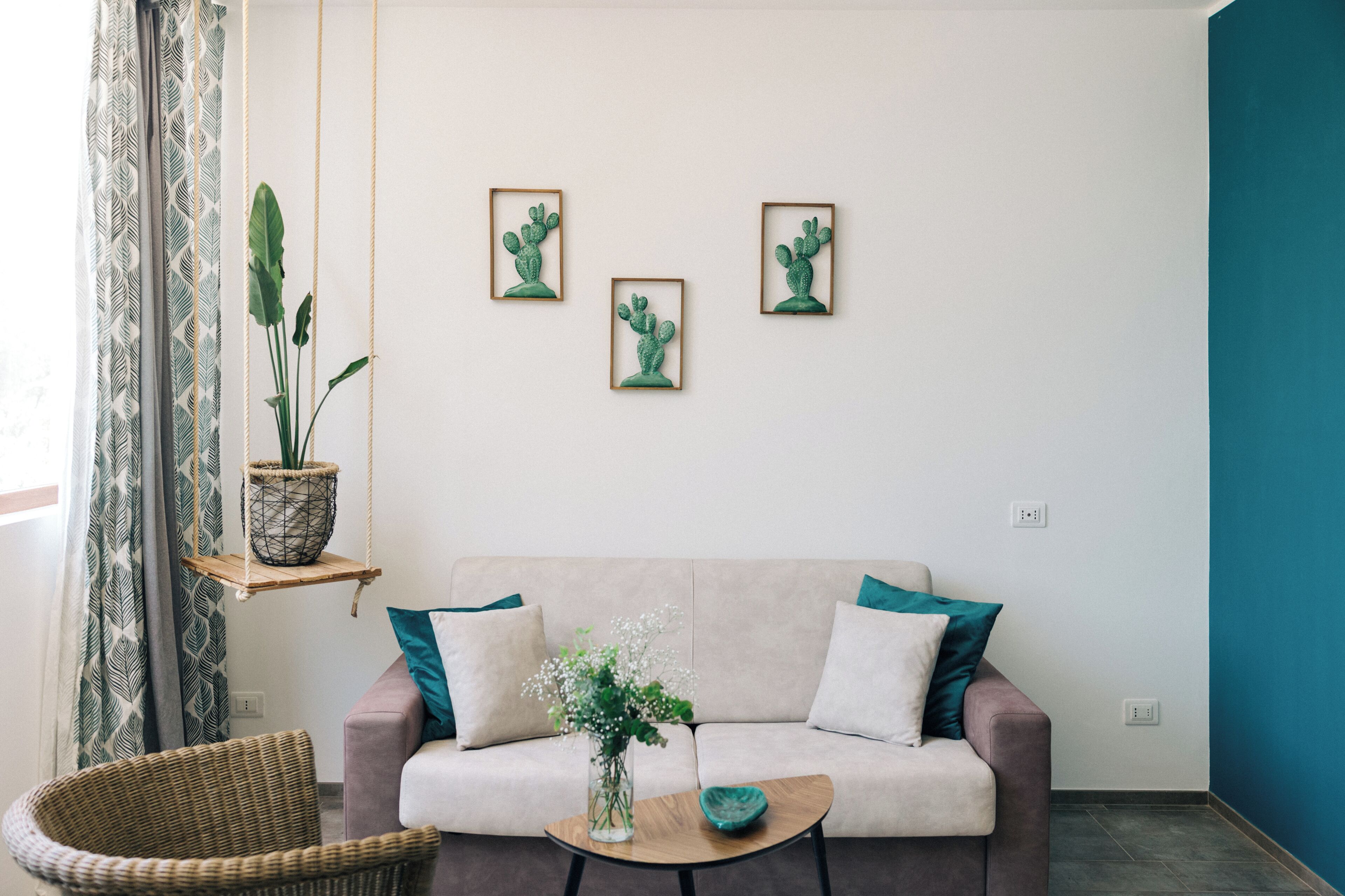Appartement, 1 grand lit et 1 canapé-lit, accès piscine, vue cour intérieure | Coin séjour