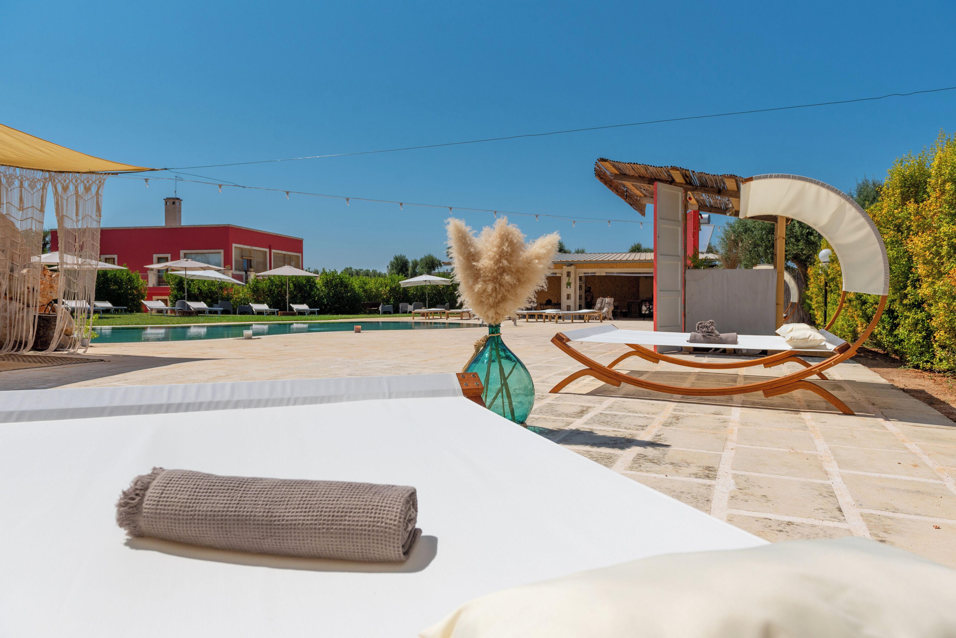 Outdoor wedding area