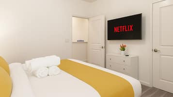 Eenvoudige tweepersoonskamer, 1 kingsize bed, niet-roken, privébadkamer | Hypoallergeen beddengoed, gratis wifi, beddengoed