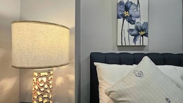 House, City View | Premium bedding, blackout curtains, iron/ironing board, bed sheets