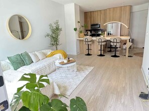 TV connectée, cheminée