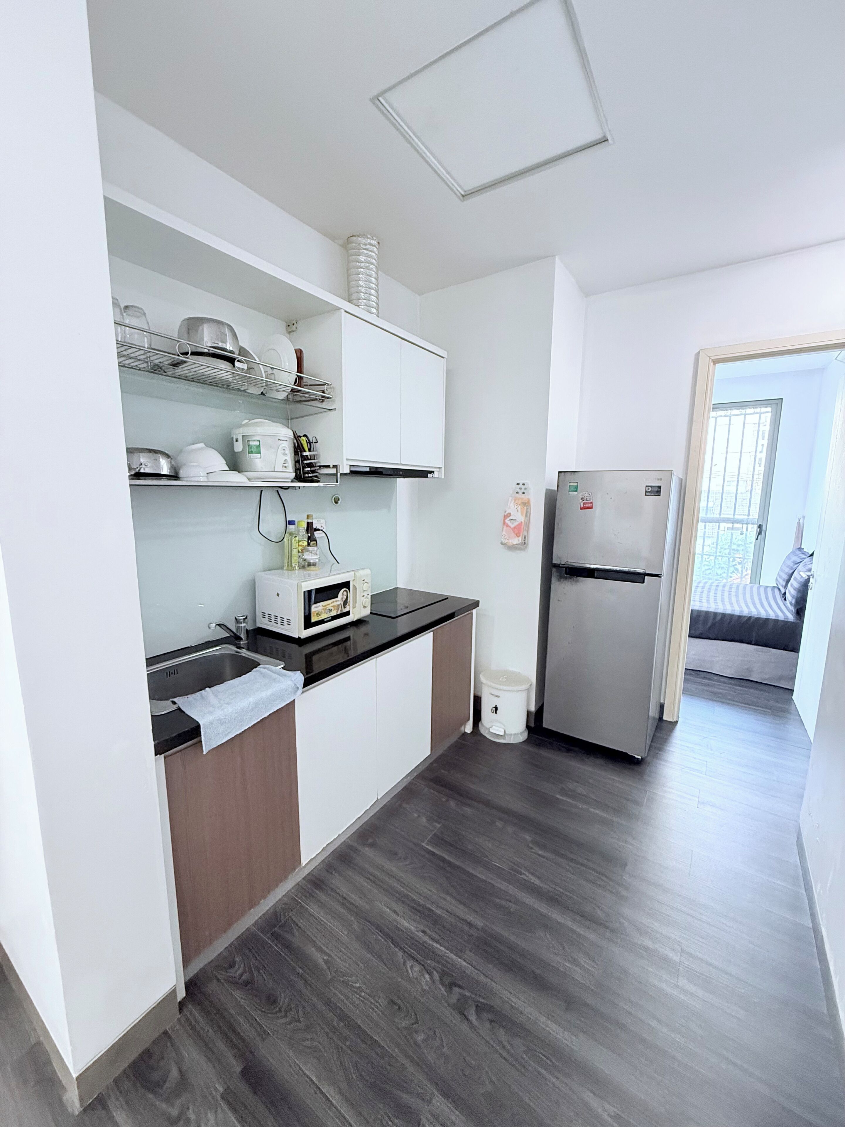 华丽公寓, 2 间卧室 | 私人厨房 | 冰箱、炉灶、厨具/餐具、提供环保清洁产品