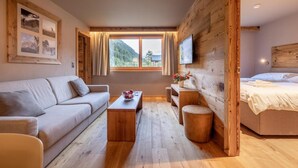Living area - Wifi, resort center, tv, ski locker, 57-67m², Zinal (Zinal)
